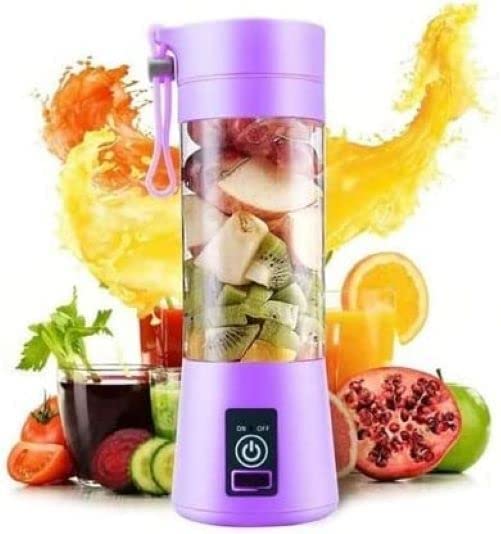 Juicer Blender – Mini Cordless Fruit & Vegetable Mixer with Ice Crushing Function (Random Color)
