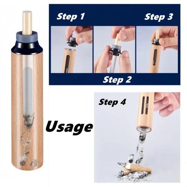 Mokshith Portable Mini Cigarette Ashtray – Handheld, Easy to Clean, Compact Design for Travel, Home, Office & Car Use