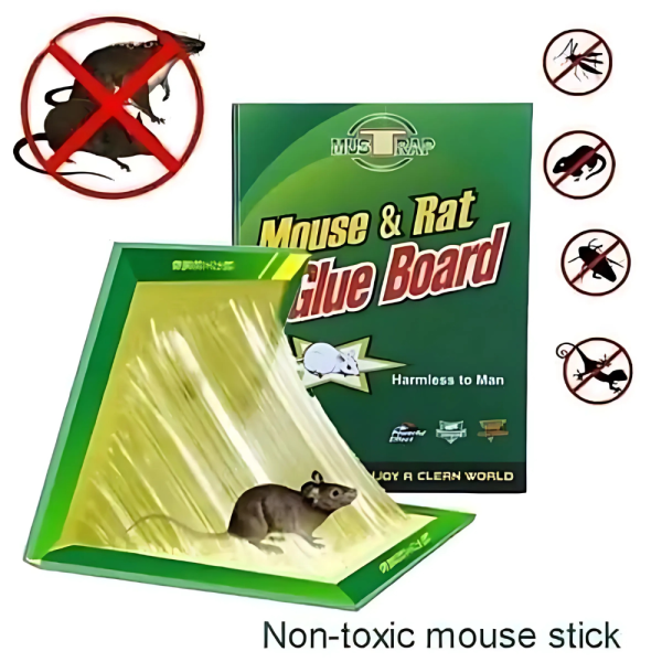 Mouse Glue Trap – Strong Adhesive Rat Glue Board & Rodent Catcher Mat (Pack of 5)