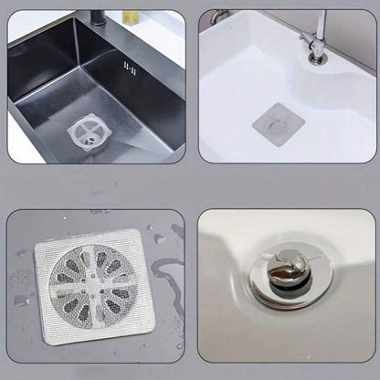 10 pieces Drainer Net Multi functional Sticker  – For Bathroom, Kitchen & More