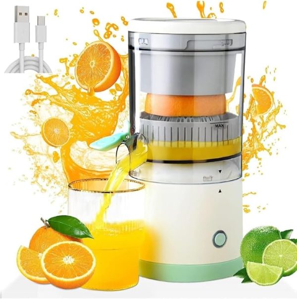 Rechargeable | Hands-Free | Easy to Clean – Portable Electric Citrus Juicer for Orange, Lemon & Grapefruit