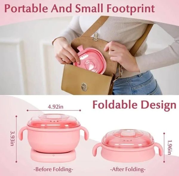 Wax Warmer Portable Silicone  – Foldable Electric Wax Heater (Random Color)