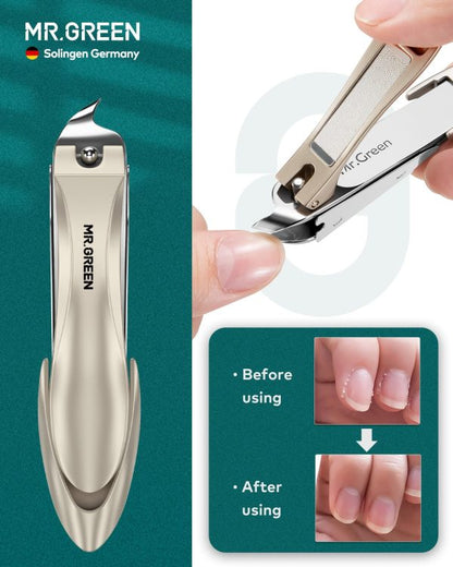 Premium 12-in-1 Manicure & Pedicure Kit – Stainless Steel Nail Clippers Set with Grooming Tools for Hand, Foot & Facial Care – Travel Case Included