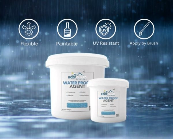Roof Guard Waterproof Agent – Transparent Water Sealer & Anti-Leakage Sealant (250gm, 500gm, 1kg)