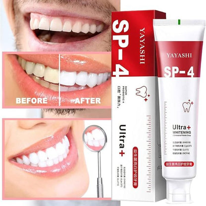 Yayashi SP-4 Ultra Whitening Toothpaste – Probiotic Stain Remover, Gum Protection & Fresh Breath – 120g